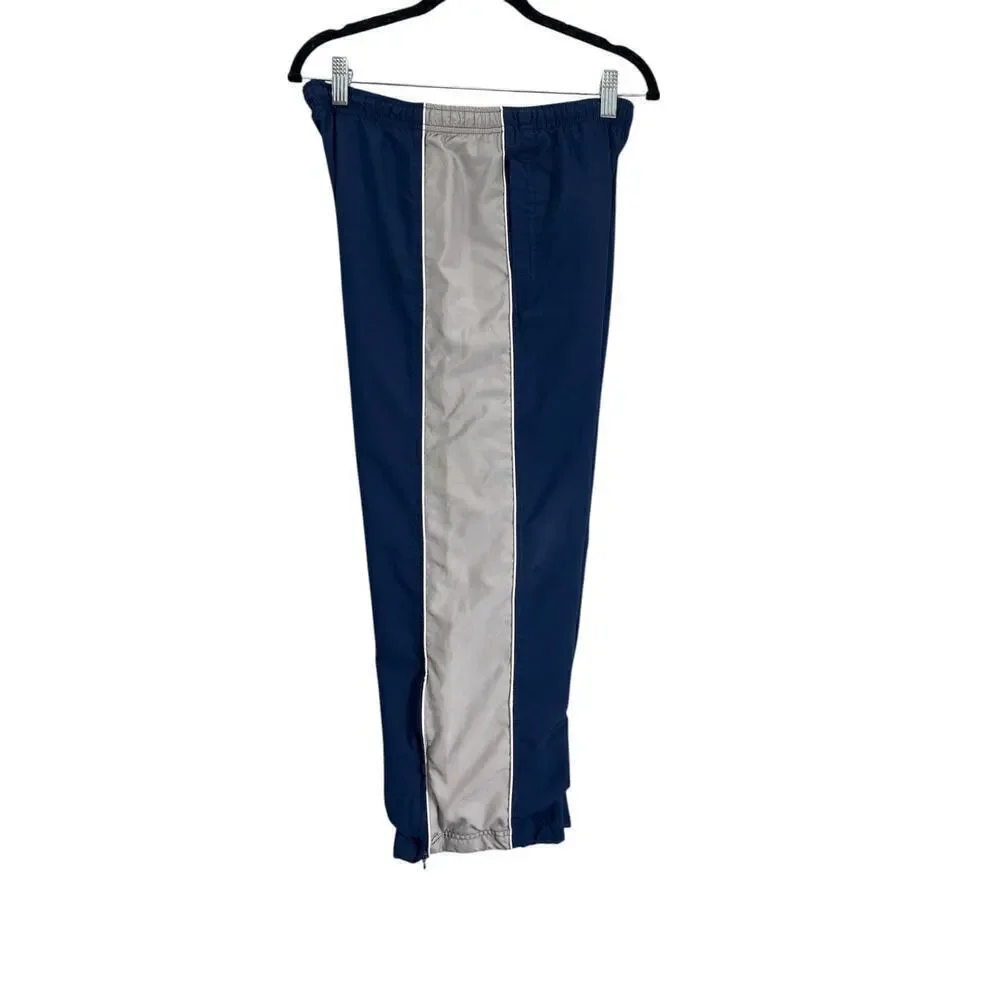 Nike Boys Blue & Gray Track Pants – Size Medium (10-12) – Y2K Vintage Style